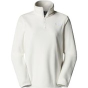 Resim The North Face W Glacıer Fleece 1-4 Zıp Jacket Kadın Sweatshirt Beyaz 
