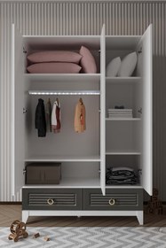 Resim Öğünç Bebe Mobilya 3 Kapılı Sidney Dolap 