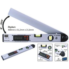 Resim Digerui Bts 12471 Dijital Su Terazisi Eğim Açı Ölçer 40 cm 