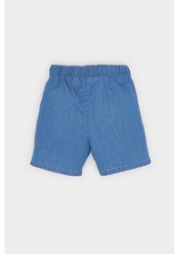 Resim DeFacto Erkek Bebek Beli Lastikli Jean Şort E6837A525SMBE394 Mavi 