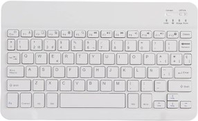 Resim Dpofirs 10 '' Ultra İnce Kablosuz ve Taşınabilir Klavye, Bluetooth Şarj Edilebilir Klavye, MİKRO USB Şarj Portlu, Bluetooth Akıllı Bilgisayar Malzemeleri için (İspanyolca) 