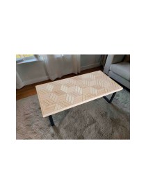 Resim Mirrorss Geometrik Orta Sehpa 3D Görünüm Ofis Salon Çay Kahve Sehpası Marküteri Tasarım 