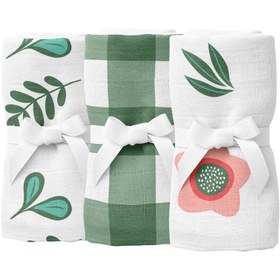 Resim Petit Fleur Müslin Ağız Mendili Seti 3'lü - 40x40cm 
