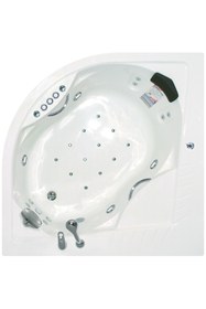 Resim Waterway Hollywood Jakuzi 140x140 H:55 Tango Hidromasaj Sistemli Küvet 