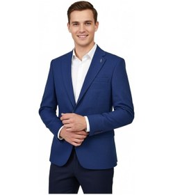 Resim Suitmen Erkek Tek Spor Ceket Çift Yırtmaçlı Bgl-st04982 İndigo 