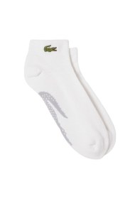 Resim Lacoste Short Cotton Sport Socks Örme Logo Havlu İçli Tekli Patik Çorap Erkek Beyaz Beyaz 