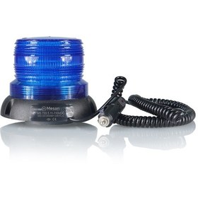 Resim Mesan Ø90 Xenon Süper Çakar Mıknatıslı Çakmak Fiş Lamba Mavi 12vdc Ms 728.5.12vdc 