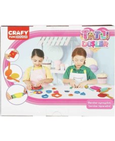 Resim MCM Group Crafy Tatlı Düşler Oyun Hamuru Seti 200 G 22 Parça 
