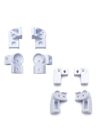 Resim Duşakabin Seti Bella Serisi Kapi Plastik Parçalar Beyaz 