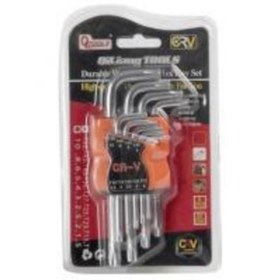 Resim rigour 9 Parça Yıldız Tork Alyan Anahtarı 120 Mm Allen Set 