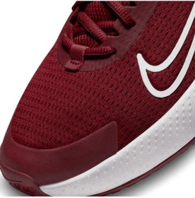 Resim Nike Nikecourt Vapor Lite 2 Erkek Sert Kort Tenis Ayakkabısı Dv2018-600 Bordo 