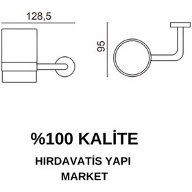 Resim Çelik Banyo Paslanmaz Pirinç Eser Diş Fırçalık Gri 