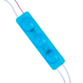 Resim MODUL LED 12V 1.5W MAVİ YANIP SONEN PARLAK TEK RENK 2835 69 X 16 MM IP65 160-180LM 160 DERECE POWERMASTER 