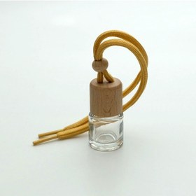 Resim Ferdenferda 40 Adet Boş Cam Araç Koku Şişe 5 ML Silindir Model Kayın Ağacı Kapaklı 