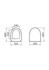 Resim VitrA Sento 86 - 003 - 001 Klozet Kapağı 