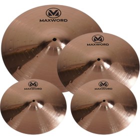 Resim Maxword MY-40 PRO B8 Cymbal Bateri Zil Seti ( 2x14'' Hi Hat 16'' ve 18'' Crash/Ride) 