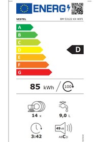 Resim Vestel Bm 53122 Kx Wıfı Bulaşık Makinesi 
