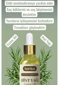 Resim %100 Saf Soğuk Sıkım Hint Yağı 3 Lü Set - Kaş Kirpik Saç Bakımı & Cilt Nemlendirici Doğal Yağ 3x20ml 60 ML 