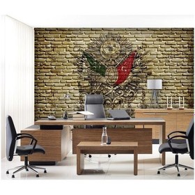 Resim Osmanlı Tuğrası Duvar Kağıdı 3D Boyutlu 