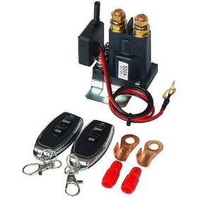 Resim 12v 500a Uzaktan Akü Kesme Anahtarı, 2 Anahtarlı Araç Kamyonet Rv Akü Anahtarı İzolatörü İle Yükseltildi D202411885a20241206197 Siyah 