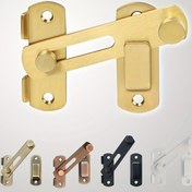 Resim Flip Tip Kapı Kilidi - Paslanmaz Çelik Çiftlik Ahşap Çit Güvenlik Kilidi, Siyah Metal Donanımı ile Anahtar Deliği, Güvenli Kapı Kapanışı, Dış Mekan için Kapı Kilidi, Şık Metalik Bitiş, Dayanıklı Yapı 