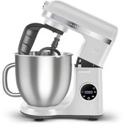 Resim Karaca Mastermaid Chef Ultra D2000W Dijital Ekranlı Hamur Yoğurma Makinesi Matte White 7L 
