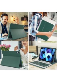 Resim Huawei Matepad Se 11" 2024 Bluetooth Özellikli Standlı Kalem Bölmeli Klavyeli Kılıf 