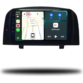 Resim Martechno Hyundai Sonata 2005-2008 Uyumlu Android Multimedya 6gb Ram 128GB Hafıza 