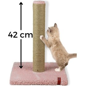 Resim Tırmalama Ekonomik Tırmalama Tahtası 42 Cm Peluş Tırmalama Tahtası Pembe 