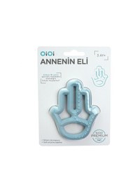 Resim Silikon Diş Kaşıyıcı Annenin Eli Mavi 5 Adet 