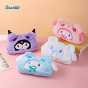 Resim Sevimli Kedi, for Kuromi, for My Melody ve Cinnamon Roll için büyük kapasiteli kalem kutuları, trend küçük çantalar, sevimli eşyalar ve çalışma ödülleri. 
