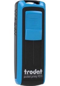 Resim Trodat Cep Kaşe P4 38x14 MM Mavi - mavi Keçe 9511 
