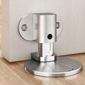 Resim Şık Manyetik Kapı Durdurucu, Matkap Gerektirmeyen Kurulum, Dayanıklı Metal ve Alüminyum Alaşımlı, Banyo ve Ofis Mobilyaları için Çok Amaçlı, Çarpışma Önleme, Siyah, Manyetik Kapı Tutucu, Kapı Durdurucu 