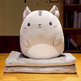 Resim Cartoon Multifunctional Blanket Animal Pillow Blanket - Hamster / 1x1.7m 