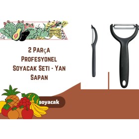 Resim 2 Parça Profesyonel Soyacak Seti - Yan Sapan 
