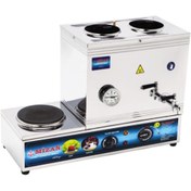 Resim Mizan 40 Lık Elektrikli 30 Litre 2 Demlikli Çay Kazanı Çay Ocağı 