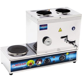 Resim Mizan 40 Lık Elektrikli 30 Litre 2 Demlikli Çay Kazanı Çay Ocağı 