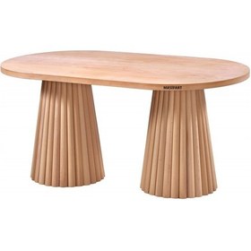 Resim Masifart Refigo 180 Lik Papatya Oval Masa Cilasız Ham Ham 