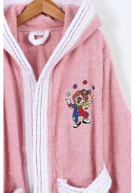 Resim Duma 10-11 Yaş Çocuk Bornozu Pembe 