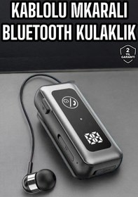 Resim ZERO LAND SEPETIM Kablolu Bluetooth Kulaklık Kulak İçi Stereo Mikrofonlu Dijital Göstergeli 