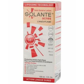 Resim Solante Acnes Tinted 50+ Faktör Nemlendirici Akneli-Yağlı Ciltler İçin Renkli Yüz Güneş Koruyucu Losyon 150 ml 