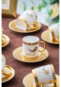 Resim Acar Stork 6 Kişilik Kahve Fincanı Takımı - 90 Ml renkli 