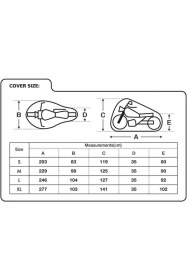 Resim Oxford Motosiklet Protex Indoor Premium Stretch-Fit Kilif Iç Mekan Large Siyah CV172 