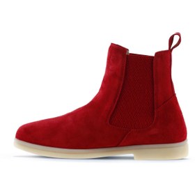 Resim Bueno Shoes Kırmızı Süet Kadın Düz Bot 01wt3300 