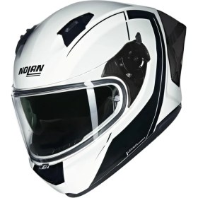 Resim N60-6 Sport Mesmerico Kapalı Motosiklet Kaskı 341 Beyaz Siyah M 