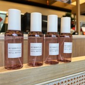Resim Kiraz Çiçeği Pembesi Renkli, Işık Geçirgen, Doldurulabilir ve Yeniden Kullanılabilir Kozmetik Kaplarından Oluşan 4 Paket 100ml Boş Sprey Şişeleri - Banyo Spreyi Seyahat Seti 