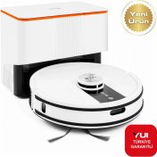 Resim Yui S7 Plus Akıllı Çöp Istasyonlu Robot Vacuum & Mop Süpürge Beyaz(Yui Türkiye Garantili) 