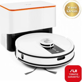 Resim Yui S7 Plus Akıllı Çöp Istasyonlu Robot Vacuum & Mop Süpürge Beyaz(Yui Türkiye Garantili) 