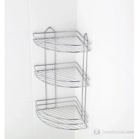 Resim Nzr 3 Lü Banyo Köşe Rafı 