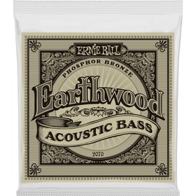 Resim Ernie Ball 2070 Earthwood Phosphor Bronze Akustik Bas Gitar Teli (45-95) 